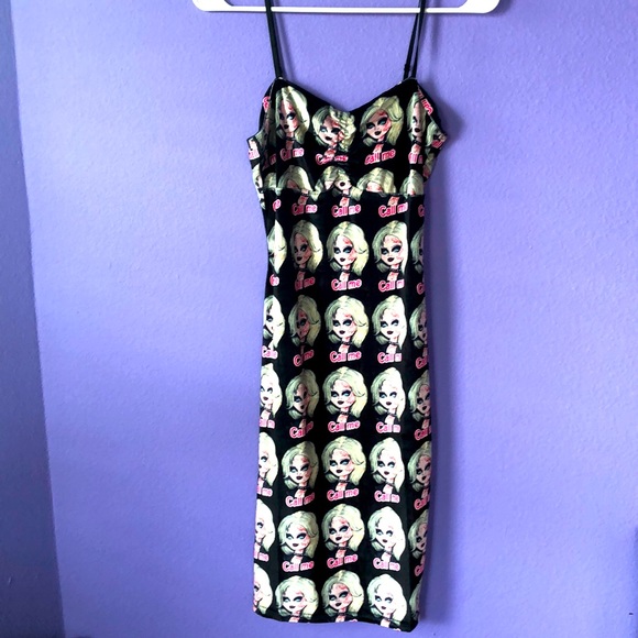 Dresses & Skirts - Dolls Kill NWOT whimsical “Chucky’s Bride” mini